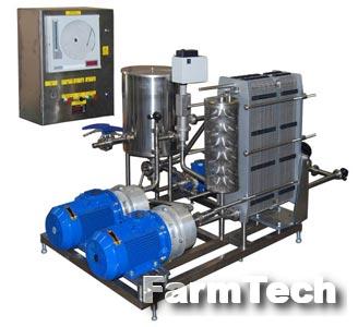 Установка для пастеризации и охлаждения жидких пищевых продуктов Агроживмаш-технология ПМР-02-ВТ