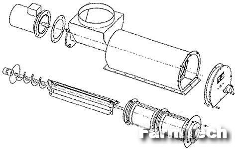 Мукопросеиватель для работы в составе транспортных систем на основе гибких шнеков МПЕ-3,0