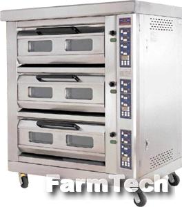 Печь подовая газовая электрическая) Ashine ( EDO-3KL