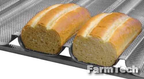 Лист волнистый перфорированный выпечки традиционных батонов Техлен