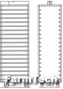 Тележка для печи ротационной Rotor Plus Тележка Rotor Plus 6585 (протвень 650х850)